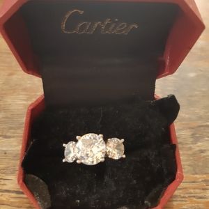 2 for $12 925 silver zirconia ring